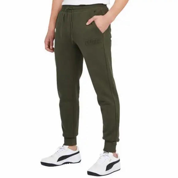 Puma Other - PUMA Mens Olive Green Cotton Sweatpants Joggers